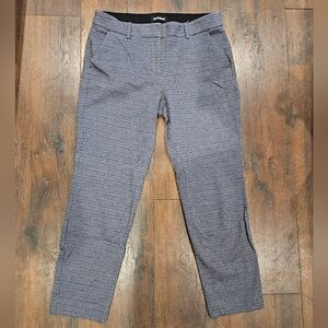 Express Womens Blue Print Columnist Pant Size 8R